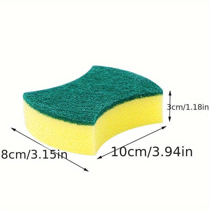 Multi-Purpose Cleaning Sponges, Dual-Sided Scrubbing Pads, Durable Non-Scratch Polyurethane Sponges for Kitchen, Bathroom, Bedroom, Superior Absorbency Cleaning Tools for Home and School Use