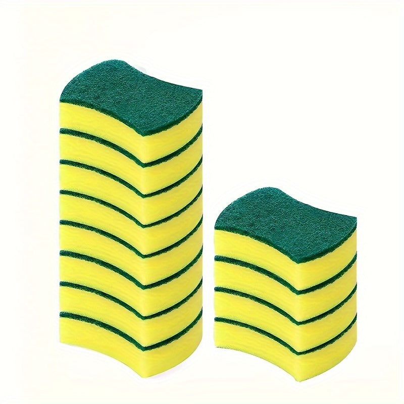 Multi-Purpose Cleaning Sponges, Dual-Sided Scrubbing Pads, Durable Non-Scratch Polyurethane Sponges for Kitchen, Bathroom, Bedroom, Superior Absorbency Cleaning Tools for Home and School Use