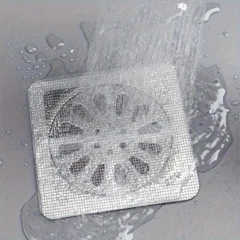 10/20/30/50pcs Disposable Shower Drain Hair Catcher Mesh Shower Drain Covers Floor Sink Strainer Filter Hair Stopper for Bathroom Kitchen