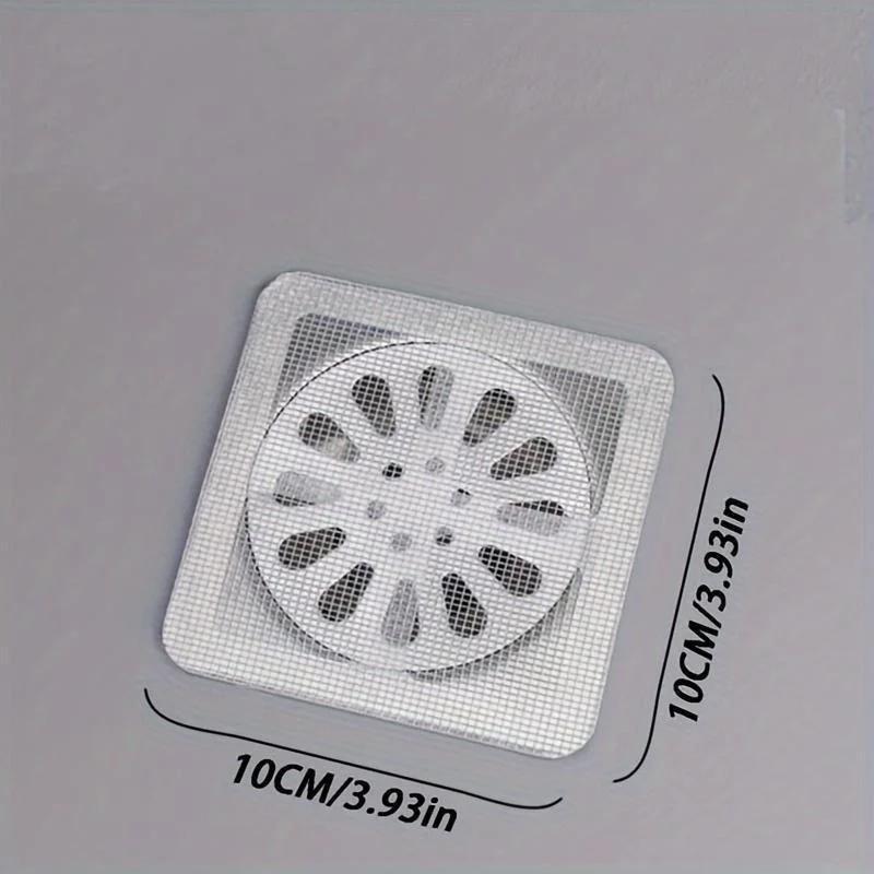 10/20/30/50pcs Disposable Shower Drain Hair Catcher Mesh Shower Drain Covers Floor Sink Strainer Filter Hair Stopper for Bathroom Kitchen
