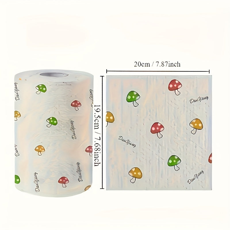 50/100/200/400pcs Disposable cleaning wipes - Non-woven PET fabric kitchen towels, random patterned, reusable household lazy cloth