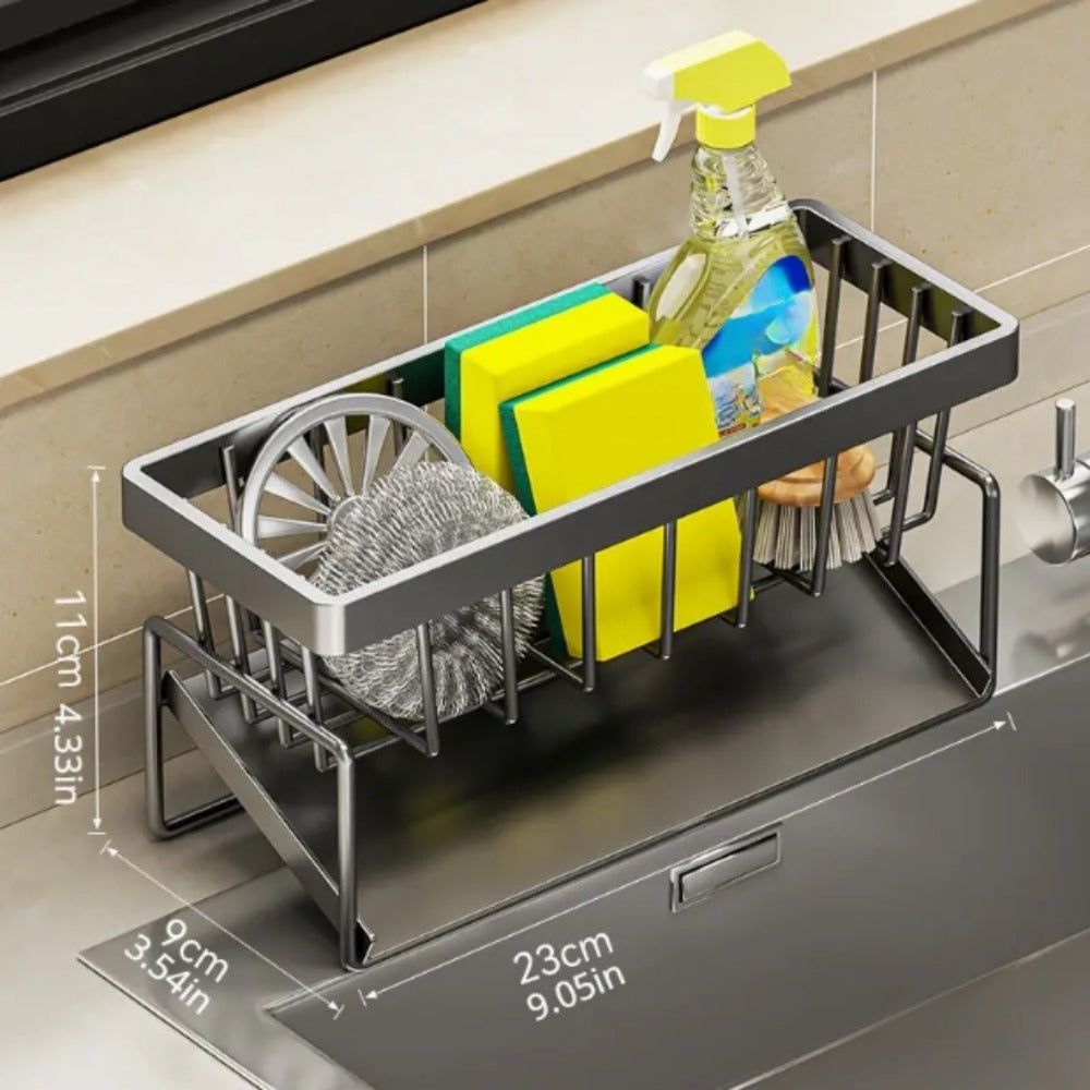 1pc Multifunctional Kitchen & Bathroom Sink Organizer, Multifunctional Drainage Rack New Multi-Layer ABS Material Rag Organizer for Outdoor Storage Boxes, Cabinets, Shelves, Buy Kitchen Supplies for Your Family