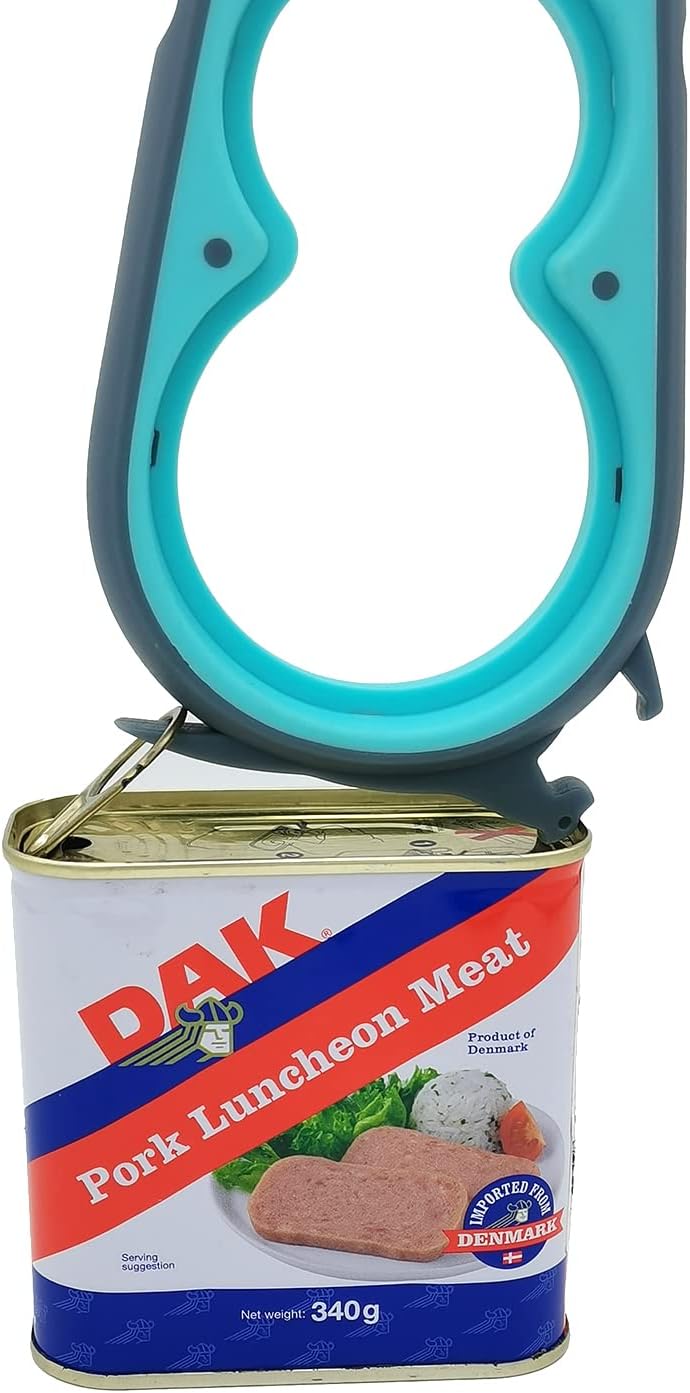 Opener Bottle Opener and Can Opener for Weak hands, Seniors with Arthritis and Anyone with Low Strength, Mutil Jar Opener Get Lids Off Easily (Blue and Grey)