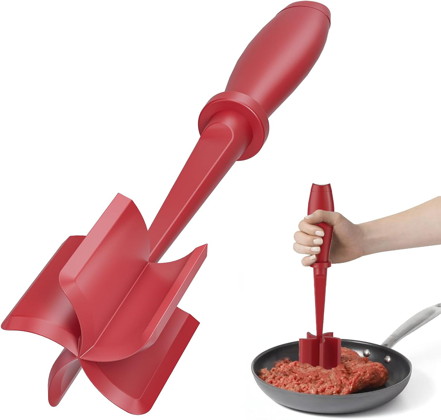 Meat Grinder, Hamburger Grinder, Masher and Burger Masher Premium Heat Resistant Burger Meat Grinder