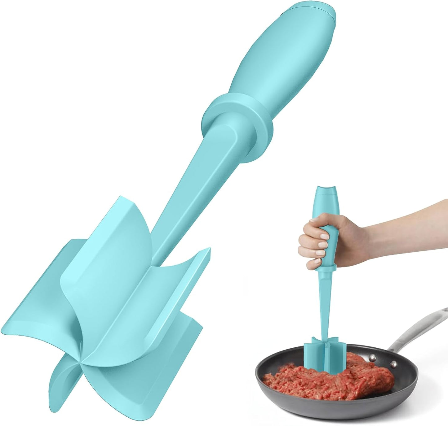 Meat Grinder, Hamburger Grinder, Masher and Burger Masher Premium Heat Resistant Burger Meat Grinder