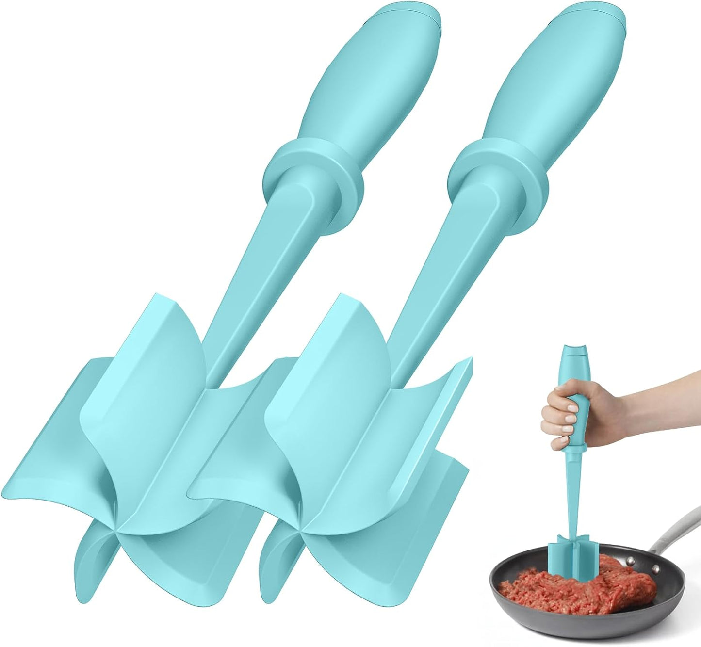 Meat Grinder, Hamburger Grinder, Masher and Burger Masher Premium Heat Resistant Burger Meat Grinder