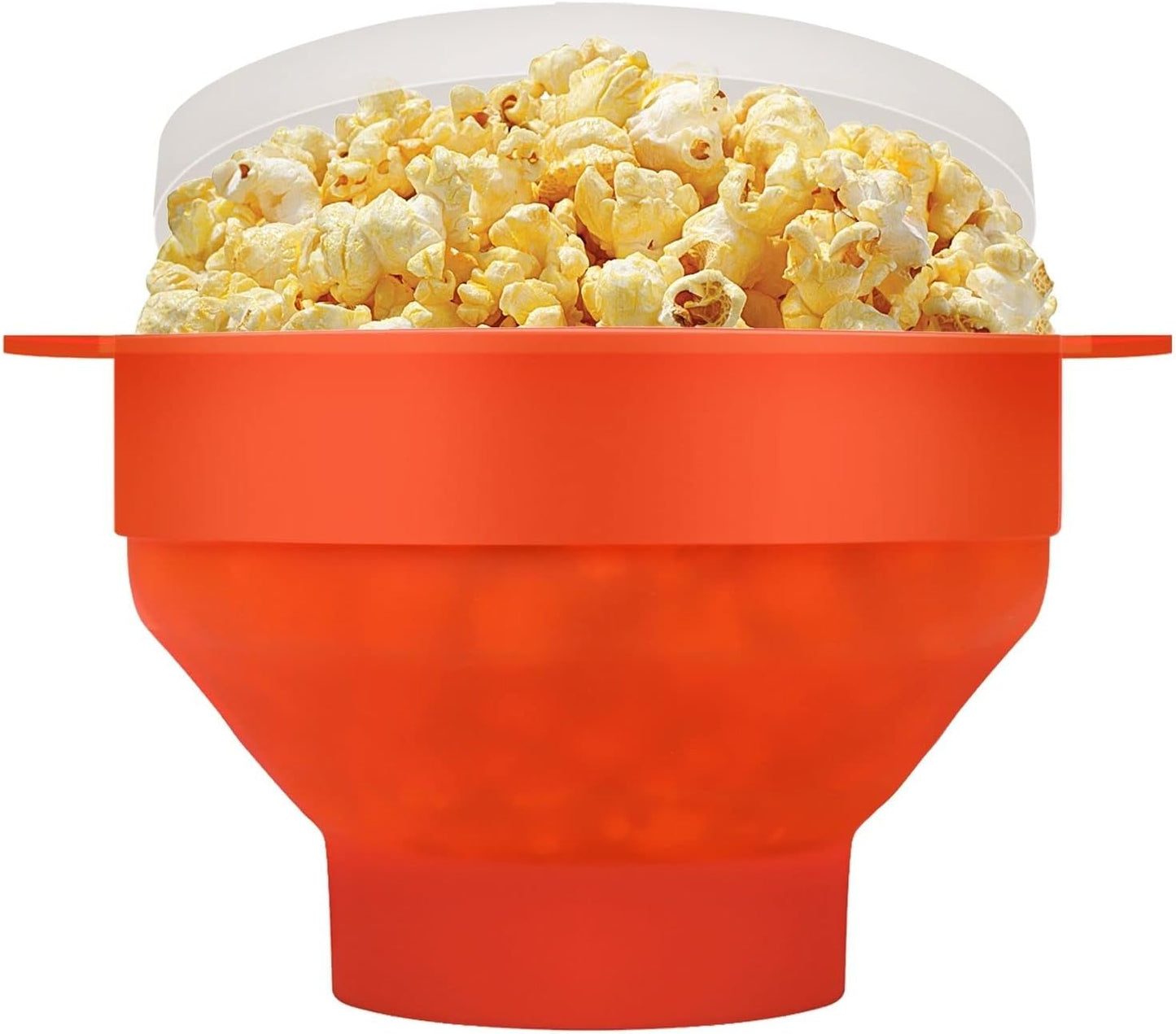 Silicone Microwave Popcorn Popper BPA Free Collapsible Popcorn Bowl Microwavable Pop Corn Maker with Lid and Handle Dishwasher Safe Silicon Bucket for Parties and Movie Nights, Green