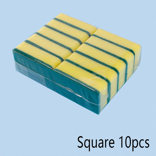 Multi-Purpose Cleaning Sponges, Dual-Sided Scrubbing Pads, Durable Non-Scratch Polyurethane Sponges for Kitchen, Bathroom, Bedroom, Superior Absorbency Cleaning Tools for Home and School Use