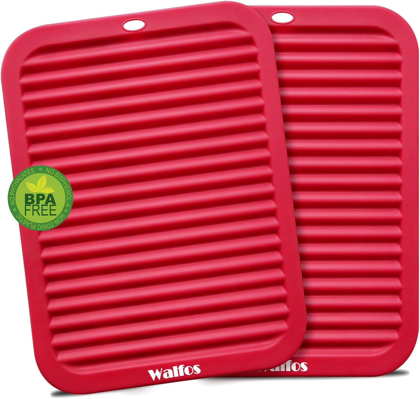 Silicone Trivet Mats - 4 Heat Resistant Pot Holders, Multipurpose Non-Slip Hot Pads for Kitchen Potholders, Hot Dishers, Jar Opener, Spoon Holder, Food Grade Silicone & BPA Free (Black)