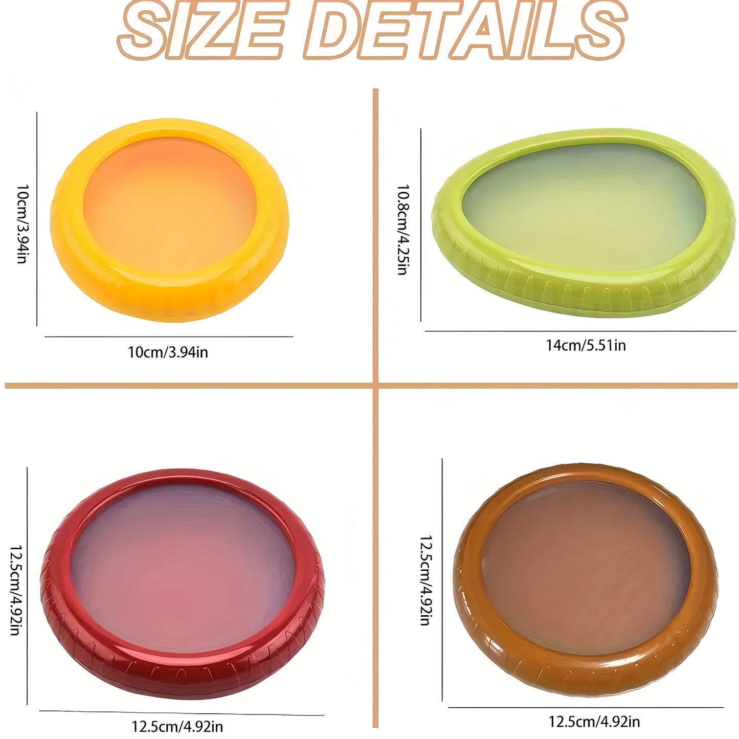 4pcs Set Large Capacity Silicone Storage Containers - Reusable Refrigerator Safe Containers for Fruits and Vegetables, Suitable for Onions, Lemons, Potatoes, and More, Keeps Food Fresh Longer