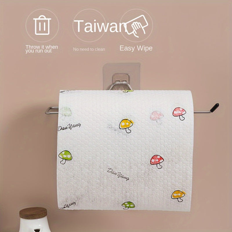 50/100/200/400pcs Disposable cleaning wipes - Non-woven PET fabric kitchen towels, random patterned, reusable household lazy cloth