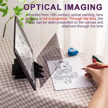 Creative Sketching And Painting Tool Kit with Projection Pad - Compatible with Mobile Phones And Tablets, Perfect for Artists And Enthusiasts