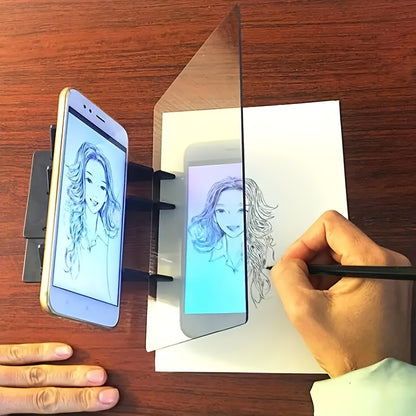 Creative Sketching And Painting Tool Kit with Projection Pad - Compatible with Mobile Phones And Tablets, Perfect for Artists And Enthusiasts