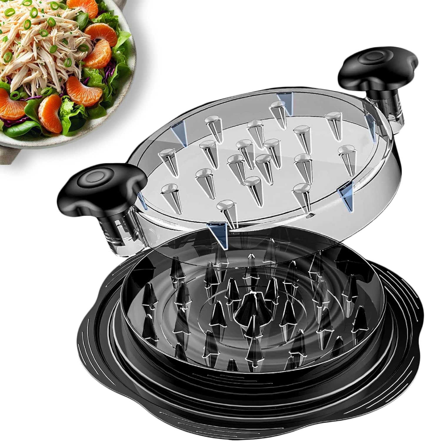 Chicken Shredder Tool Twist Large – Manual Meat Shredder for Chicken, Pork & Beef, BPA-Free, Chicken Breast Shredder & Food Shredder for Kitchen, Anti-Slip Ergonomic Handle, Dishwasher-Safe –10 Inch