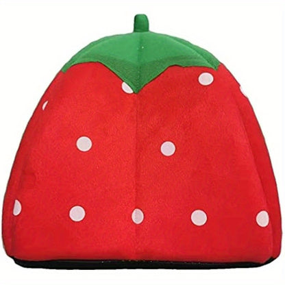 New Fashionable Strawberry Pet Bed for Small Animals - Guinea Pig Rabbit Bunny Hamster Kitten 10 inch